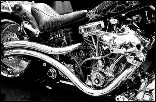 B & W motorcycle