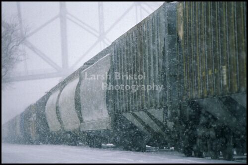 Train Body in Snow