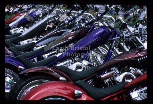 Line of Motorcycles 