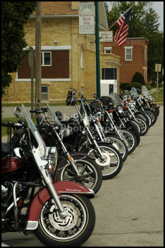 Row of motorcycles