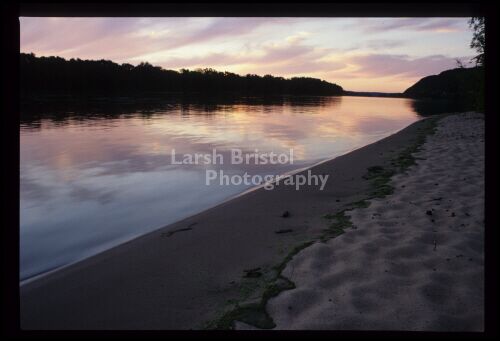 Mississippi River Sunset Reflections
