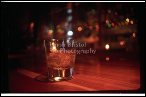 Empty Drink on Bar