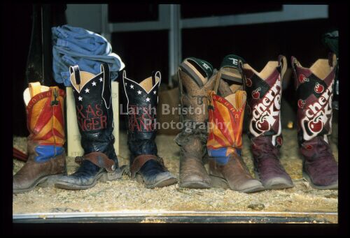 Several Cowboy Boots