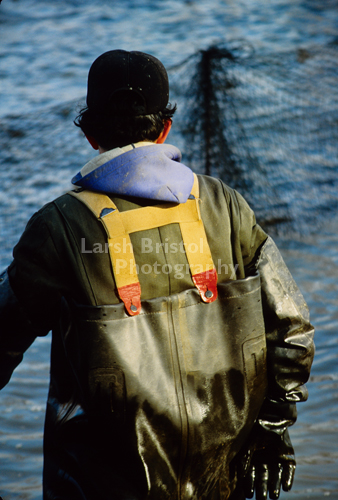 Back of Fisherman and Nets